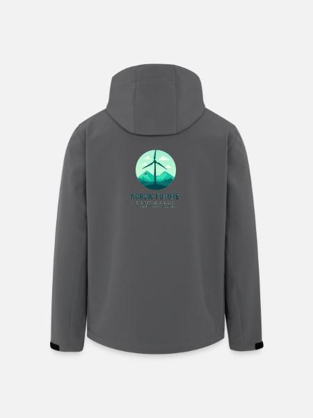 Nordic Future: Green Wind Energy - Men’s Recycled Softshell Jacket by Stanley/Stella - black