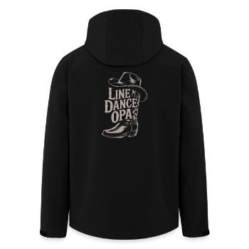 Line Dance Grandpa's Western Boot - Men’s Recycled Softshell Jacket by Stanley/Stella - black - Back - AI Model Male 185 light (185cm)