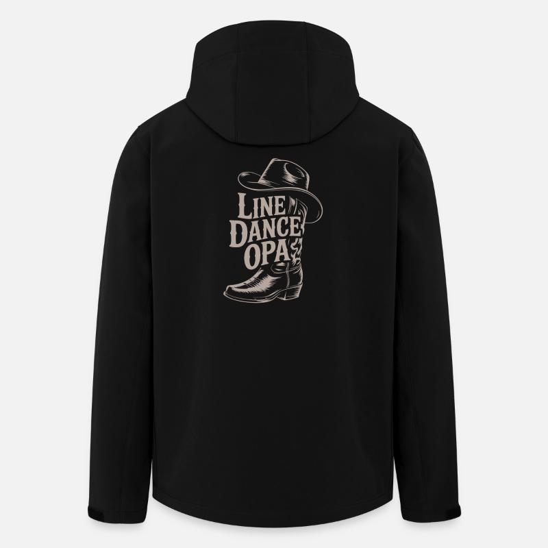 Line Dance Opas Western Boot - Recycelte Männer Softshell-Jacke von Stanley/Stella - Schwarz