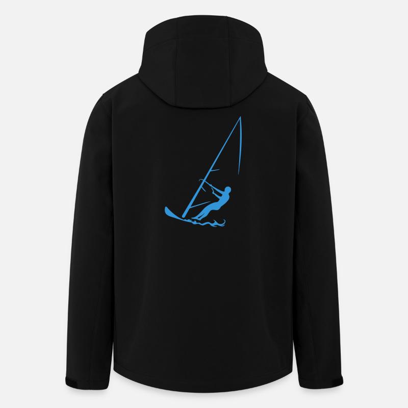 Surfer - Recycelte Männer Softshell-Jacke von Stanley/Stella - Schwarz