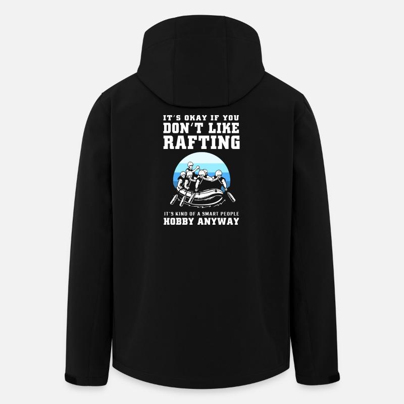 Rafting Kajakfahren Kajak Paddelboot - Recycelte Männer Softshell-Jacke von Stanley/Stella - Schwarz