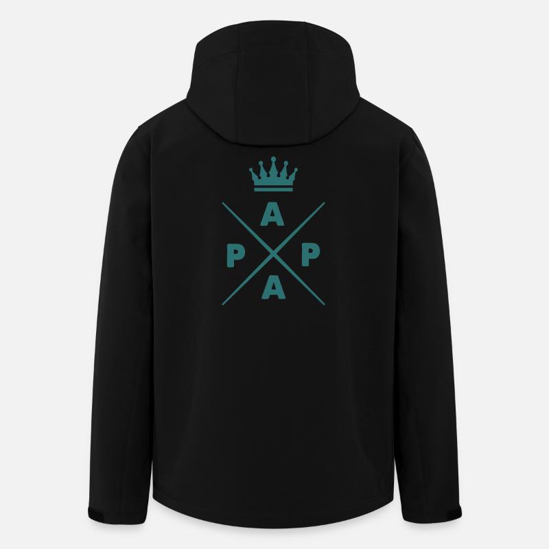King Papa  - Recycelte Männer Softshell-Jacke von Stanley/Stella - Schwarz
