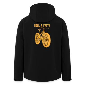 Roll A Fatty Fat Tire Bike Design - Recycelte Männer Softshell-Jacke von Stanley/Stella - Schwarz - Hinten - AI Model Male 185 light (185cm)