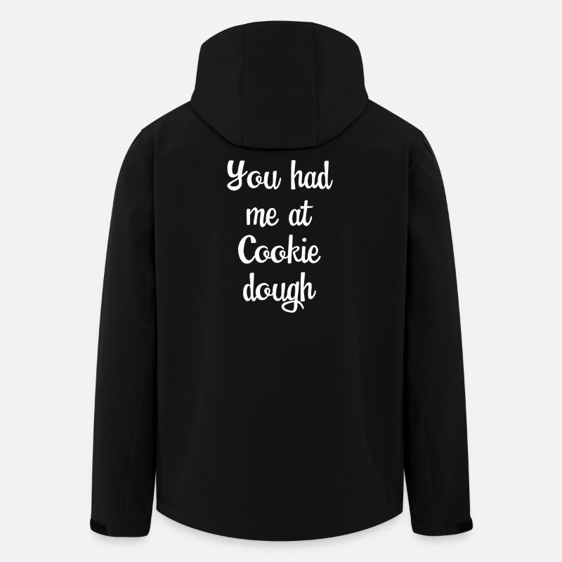 Du hattest mich bei Cookie Dough - Recycelte Männer Softshell-Jacke von Stanley/Stella - Schwarz