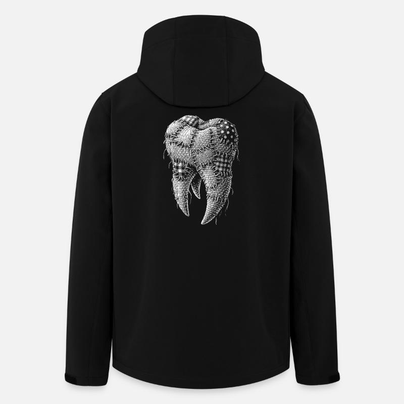 Tooth - Men’s Recycled Softshell Jacket by Stanley/Stella - black