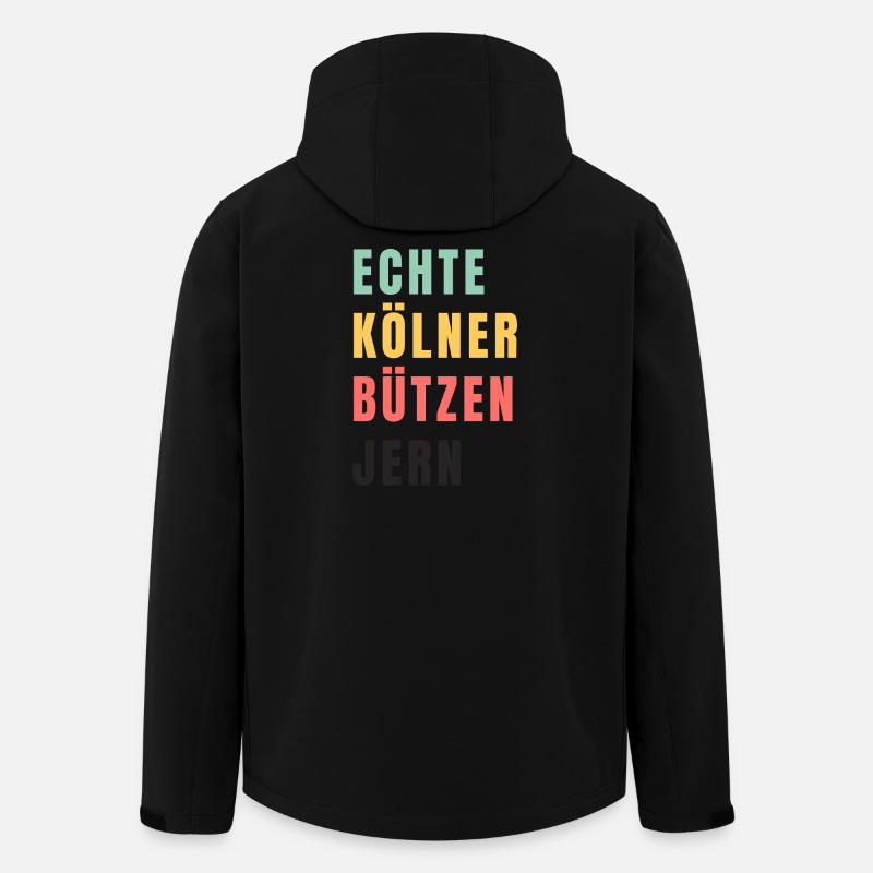 Echte Kölner bützen jern Karneval - Veste softshell homme en polyester recyclé Stanley/Stella - noir