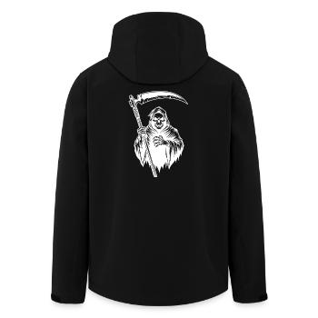 The Grim Reaper Reaper Design Skull Version - Men’s Recycled Softshell Jacket by Stanley/Stella - black - Back - AI Model Male 185 light (185cm)