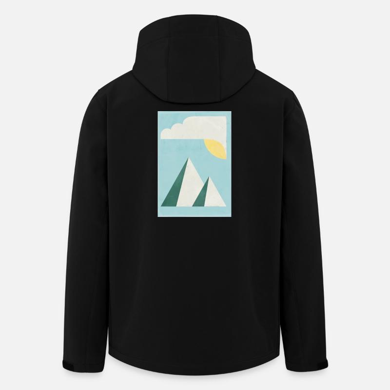 Gebirge - Recycelte Männer Softshell-Jacke von Stanley/Stella - Schwarz