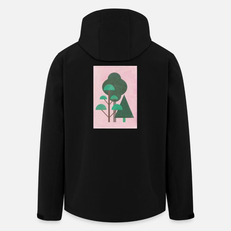 Forêt - Veste softshell homme en polyester recyclé Stanley/Stella - noir