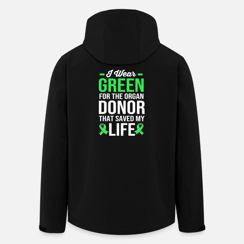 Organspende Transplantation Nierenspender - Recycelte Männer Softshell-Jacke von Stanley/Stella - Schwarz