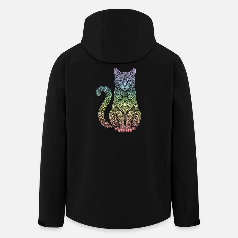 chat - Veste softshell homme en polyester recyclé Stanley/Stella - noir