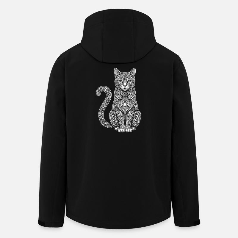 chat - Veste softshell homme en polyester recyclé Stanley/Stella - noir