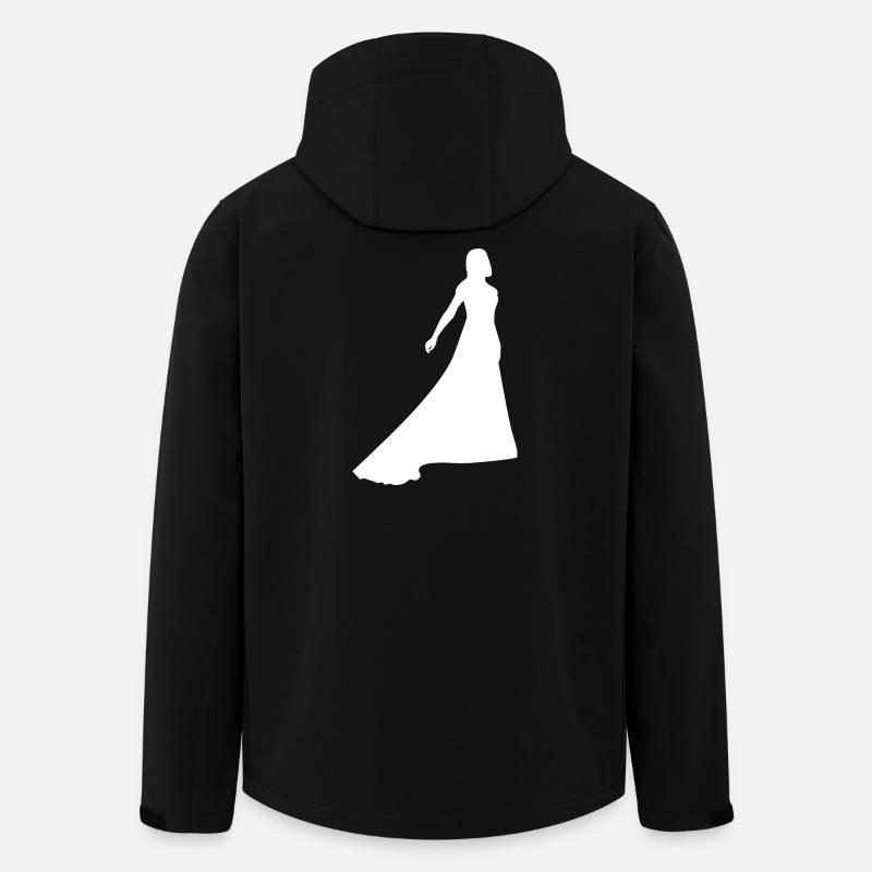 Mariage - Veste softshell homme en polyester recyclé Stanley/Stella - noir
