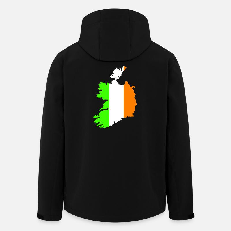 Irland Country - Recycelte Männer Softshell-Jacke von Stanley/Stella - Schwarz