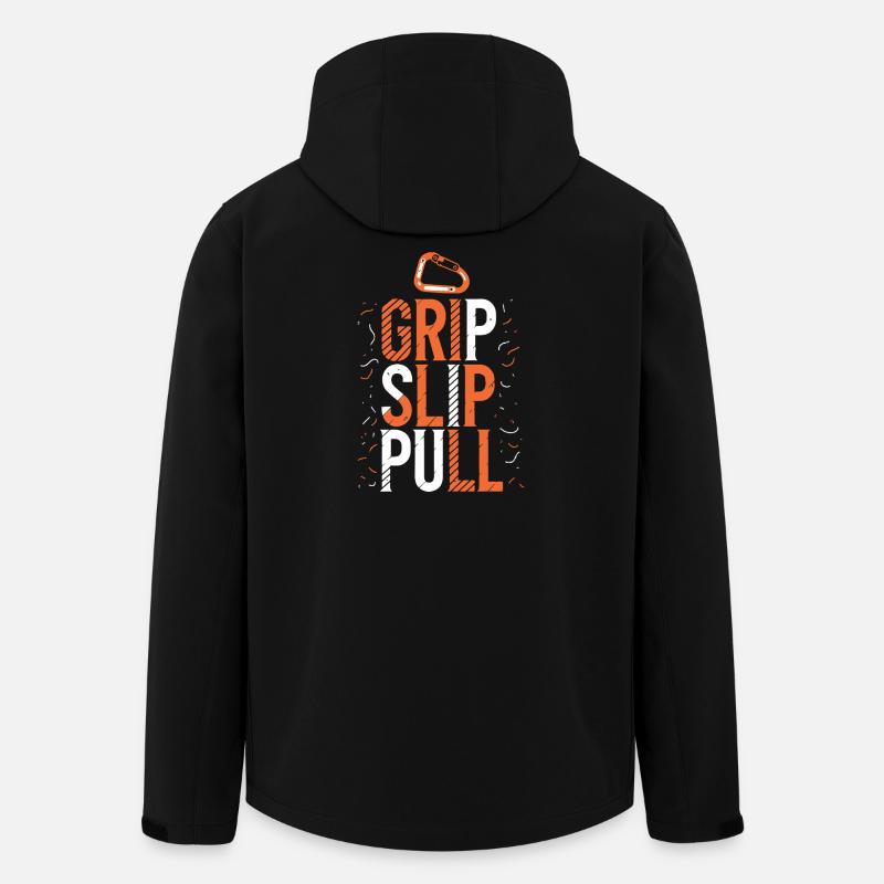 Grip Slip Sweater Climbing - Men’s Recycled Softshell Jacket by Stanley/Stella - black