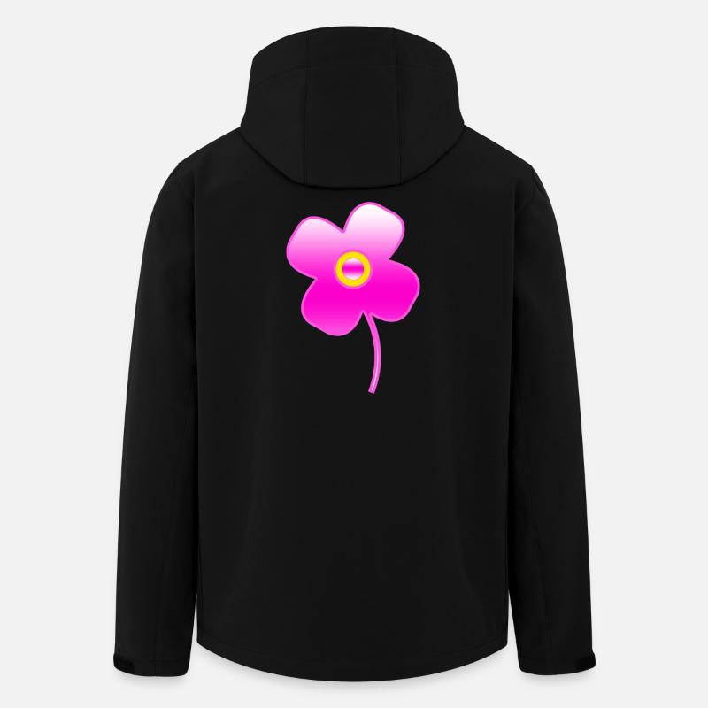 Fleur - Veste softshell homme en polyester recyclé Stanley/Stella - noir