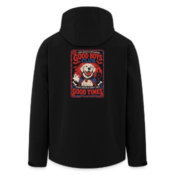 Good Boys Club Halloween Hund - Recycelte Männer Softshell-Jacke von Stanley/Stella - Schwarz - Hinten - AI Model Male 185 light (185cm)