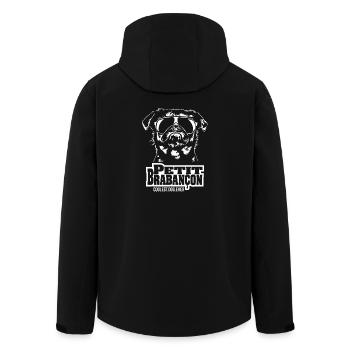 PETIT BRABANCON coolest dog ever Hundespruch Hunde - Recycelte Männer Softshell-Jacke von Stanley/Stella - Schwarz - Hinten - AI Model Male 185 light (185cm)