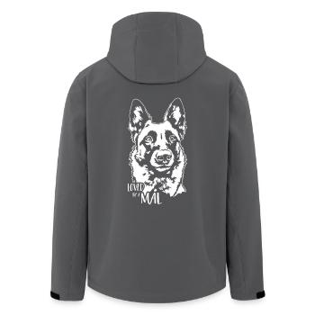 Aimé par un chien malinois Mal dire chiens Wilsigns - Veste softshell homme en polyester recyclé Stanley/Stella - noir - Dos - AI Model Male 185 light (185cm)
