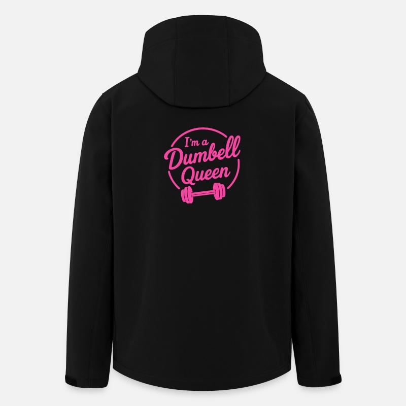 Ich bin eine Hantelkönigin - Recycelte Männer Softshell-Jacke von Stanley/Stella - Schwarz