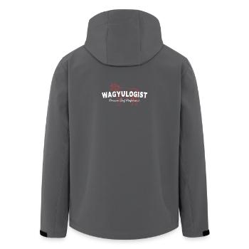 Wagyulogist Wagyu Rind Grillmeister Japan Steak - Recycelte Männer Softshell-Jacke von Stanley/Stella - Anthrazit - Hinten - AI Model Male 185 light (185cm)