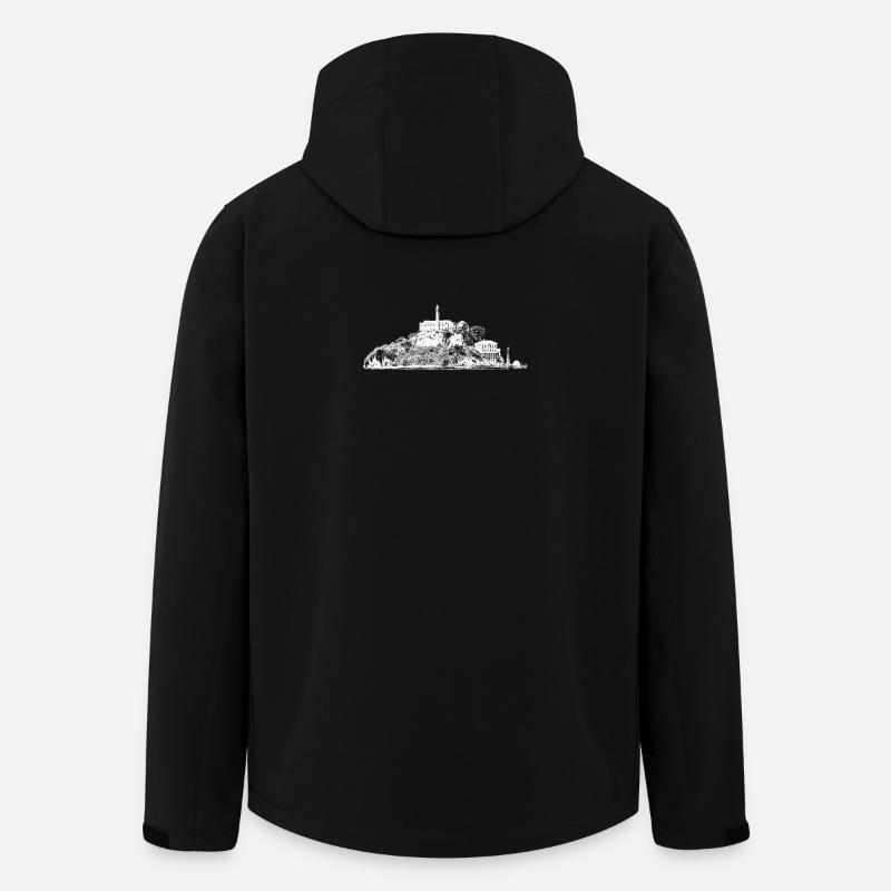 San Francisco I Love Alcatraz Souvenir Kalifornien - Recycelte Männer Softshell-Jacke von Stanley/Stella - Schwarz