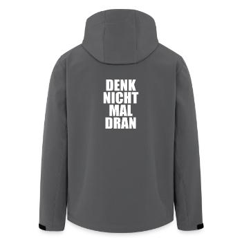 Denk Nicht Mal Dran Gegen Anmache Antisocial Nein - Recycelte Männer Softshell-Jacke von Stanley/Stella - Schwarz - Hinten - AI Model Male 185 light (185cm)