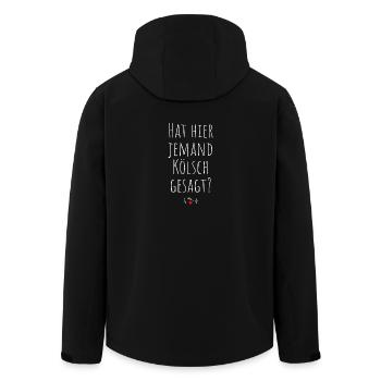 Hat Hier Jemand Kölsch Gesagt Kölner Karneval Köln - Recycelte Männer Softshell-Jacke von Stanley/Stella - Schwarz - Hinten - AI Model Male 185 light (185cm)