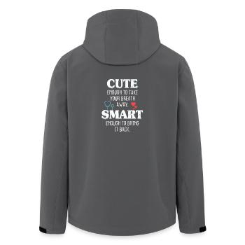 Cute Enough To Take Your Breath Away Arzt Ärztin - Men’s Recycled Softshell Jacket by Stanley/Stella - anthracite - Back - AI Model Male 185 light (185cm)