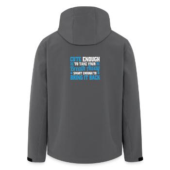 Cute Enough To Take Your Breath Away Arzt Ärztin - Men’s Recycled Softshell Jacket by Stanley/Stella - black - Back - AI Model Male 185 light (185cm)