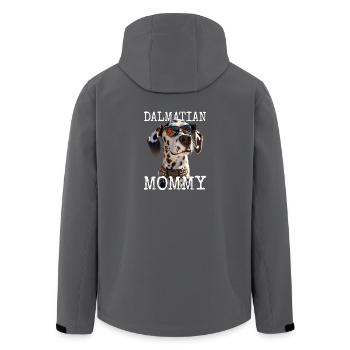 Dalmatiner Mommy Hunde Mama Mutter Muttertag Mom - Recycelte Männer Softshell-Jacke von Stanley/Stella - Schwarz - Hinten - AI Model Male 185 light (185cm)