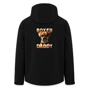 Deutscher Boxer Dad Hund Papa Vatertag Boxer Daddy - Recycelte Männer Softshell-Jacke von Stanley/Stella - Schwarz - Hinten - AI Model Male 185 light (185cm)