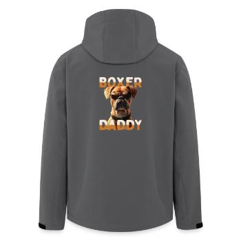 Deutscher Boxer Dad Hund Papa Vatertag Boxer Daddy - Recycelte Männer Softshell-Jacke von Stanley/Stella - Anthrazit - Hinten - AI Model Male 185 light (185cm)