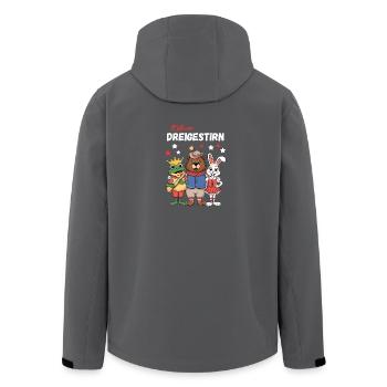 Carnaval Cologne Triumvirat Cologne Alaaf Bear - Veste softshell homme en polyester recyclé Stanley/Stella - charbon - Dos - AI Model Male 185 light (185cm)