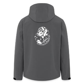 Schwarzwildbracke Portrait Hunde Jagdhund Wilsigns - Recycelte Männer Softshell-Jacke von Stanley/Stella - Anthrazit - Hinten - AI Model Male 185 light (185cm)