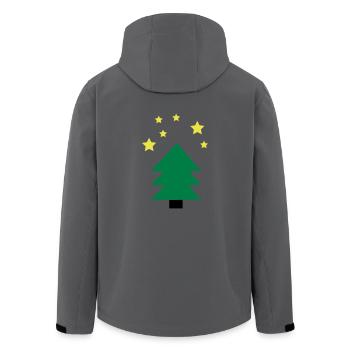 vert sapin de Noël - Veste softshell homme en polyester recyclé Stanley/Stella - charbon - Dos - AI Model Male 185 light (185cm)