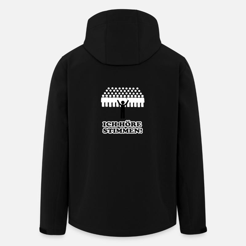 Ich höre Stimmen Dirigent - Recycelte Männer Softshell-Jacke von Stanley/Stella - Schwarz
