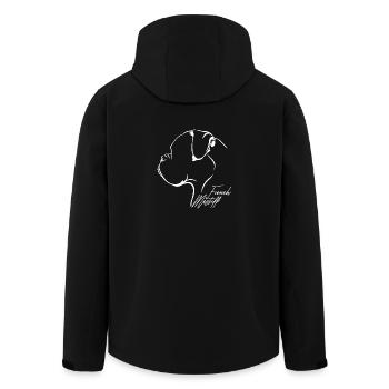 FRENCH MASTIFF Profil Hunde Hund Wilsigns - Recycelte Männer Softshell-Jacke von Stanley/Stella - Schwarz - Hinten - AI Model Male 185 light (185cm)