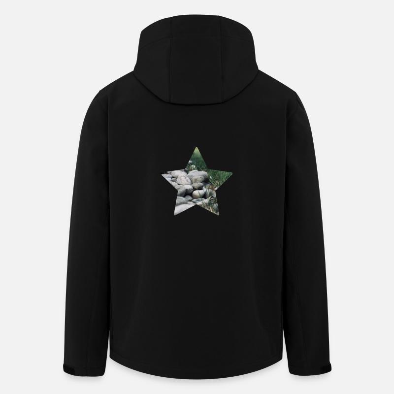 Nature star - Men’s Recycled Softshell Jacket by Stanley/Stella - black