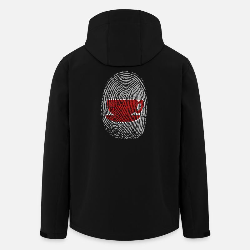 Kaffeetrinker Kaffee Kaffeeliebhaber Kaffeetasse - Recycelte Männer Softshell-Jacke von Stanley/Stella - Schwarz