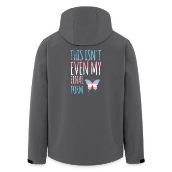 LGBT Pride Month - Transgender - Recycelte Männer Softshell-Jacke von Stanley/Stella - Schwarz - Hinten - AI Model Male 185 light (185cm)