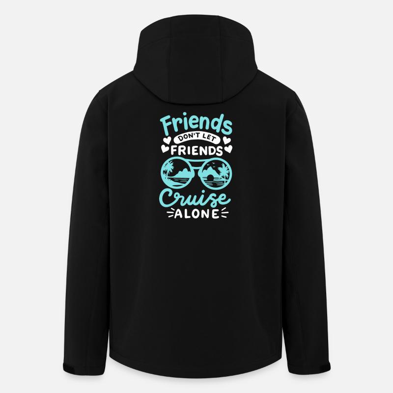 Kreuzfahrt mit Freunden - Recycelte Männer Softshell-Jacke von Stanley/Stella - Schwarz