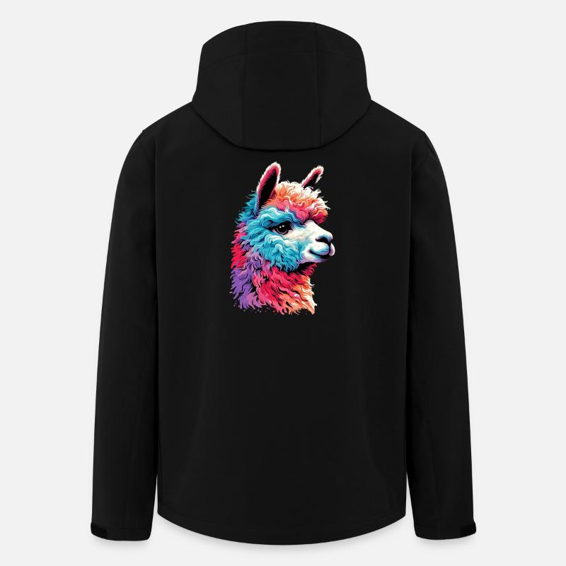 Alpaka - Recycelte Männer Softshell-Jacke von Stanley/Stella - Schwarz