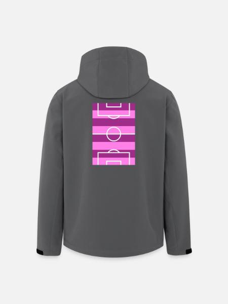 Soccer field pink - Men’s Recycled Softshell Jacket by Stanley/Stella - black