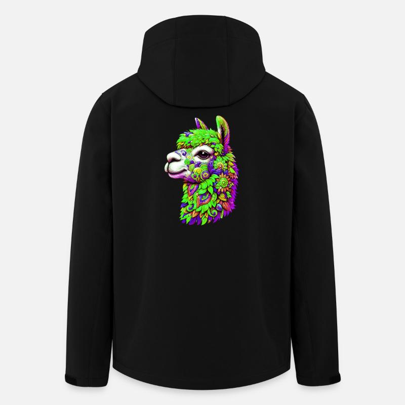 Alpaka - Recycelte Männer Softshell-Jacke von Stanley/Stella - Schwarz