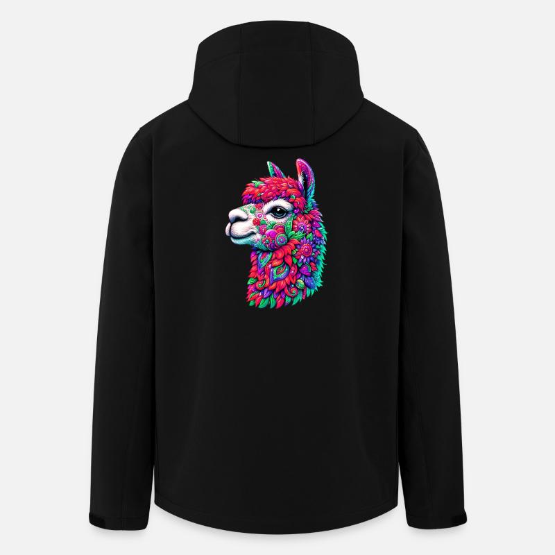 Alpaka - Recycelte Männer Softshell-Jacke von Stanley/Stella - Schwarz