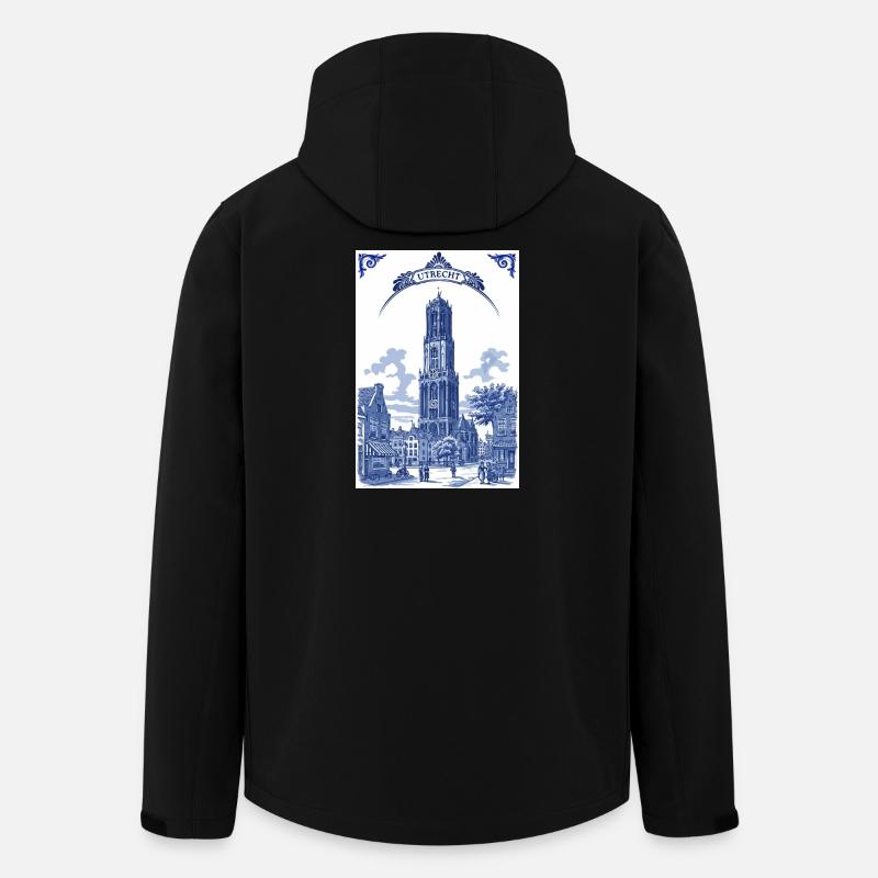 Utrecht, der Dom - Recycelte Männer Softshell-Jacke von Stanley/Stella - Schwarz