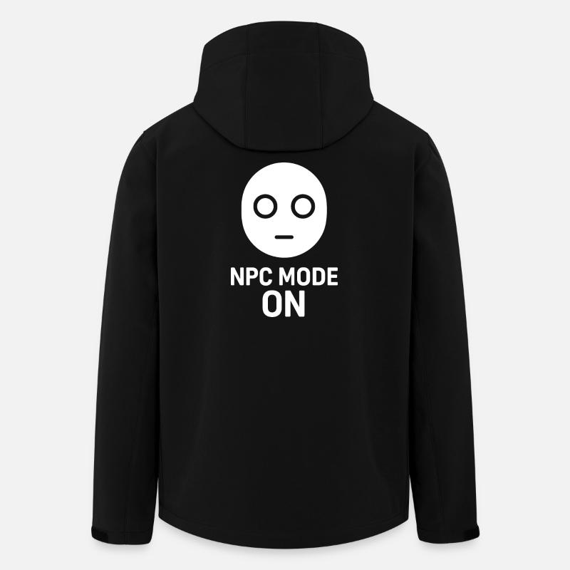 NPC Mode On - Recycelte Männer Softshell-Jacke von Stanley/Stella - Schwarz