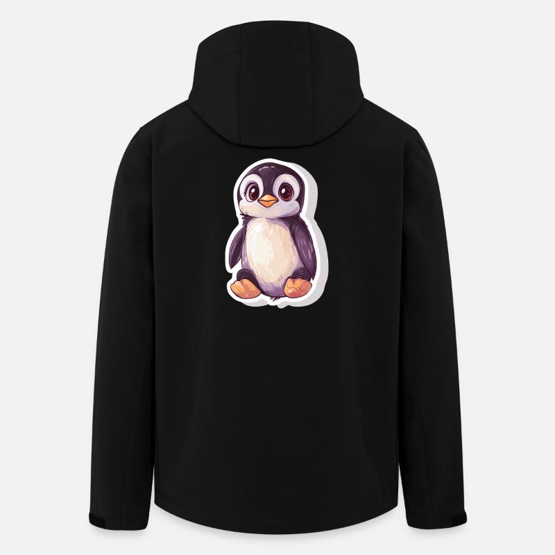 Pinguin - Recycelte Männer Softshell-Jacke von Stanley/Stella - Schwarz
