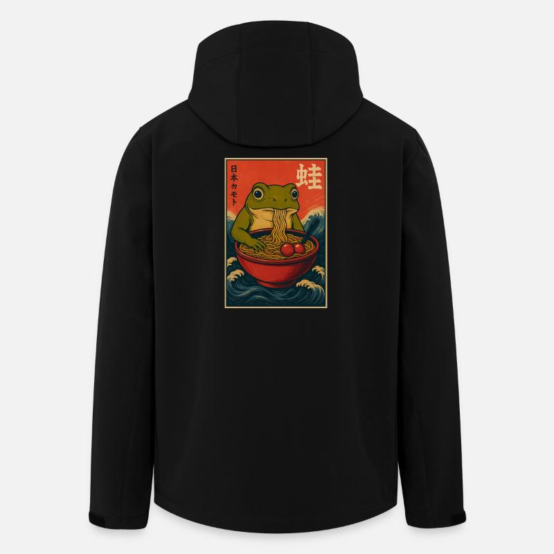 Frog Kawaii Japanese  - Recycelte Männer Softshell-Jacke von Stanley/Stella - Schwarz